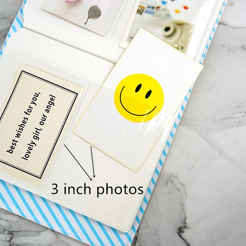 Qianyun 64 кармана фотоальбом мини мгновенный чехол для хранения фотографий Fujifilm Instax