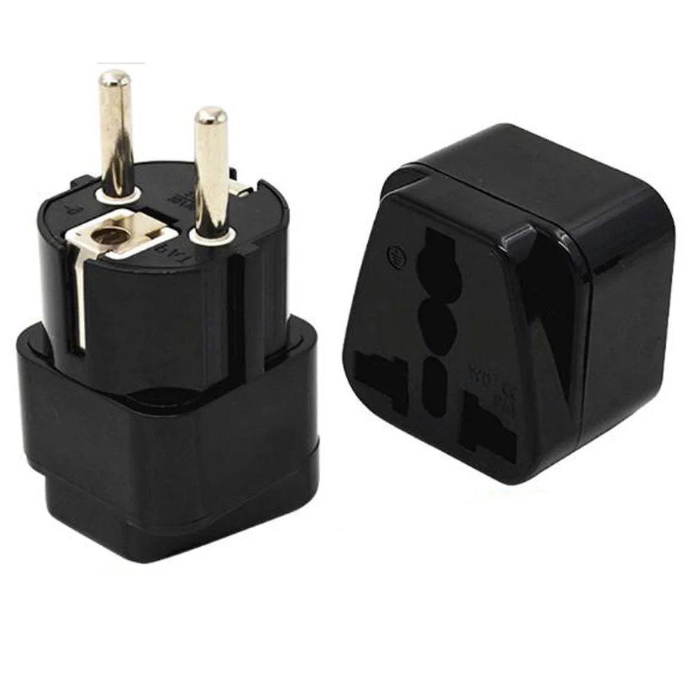 Черный Белый ЕС 4 8 мм универсальный адаптер вилки для путешествий переходник США