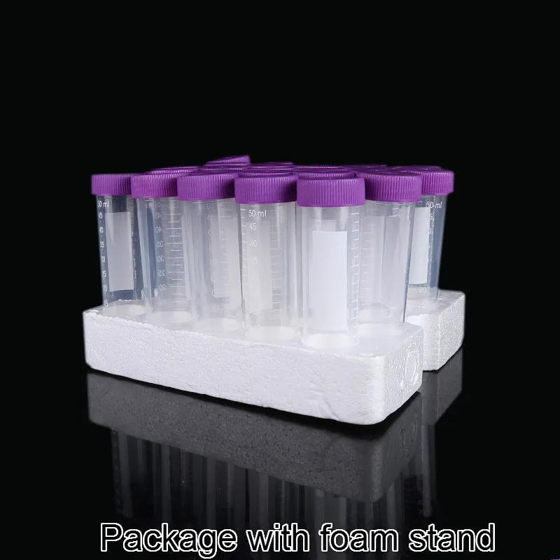 Стерильная пластиковая центрифужная трубка 50 мл пробирка с винтовой крышкой