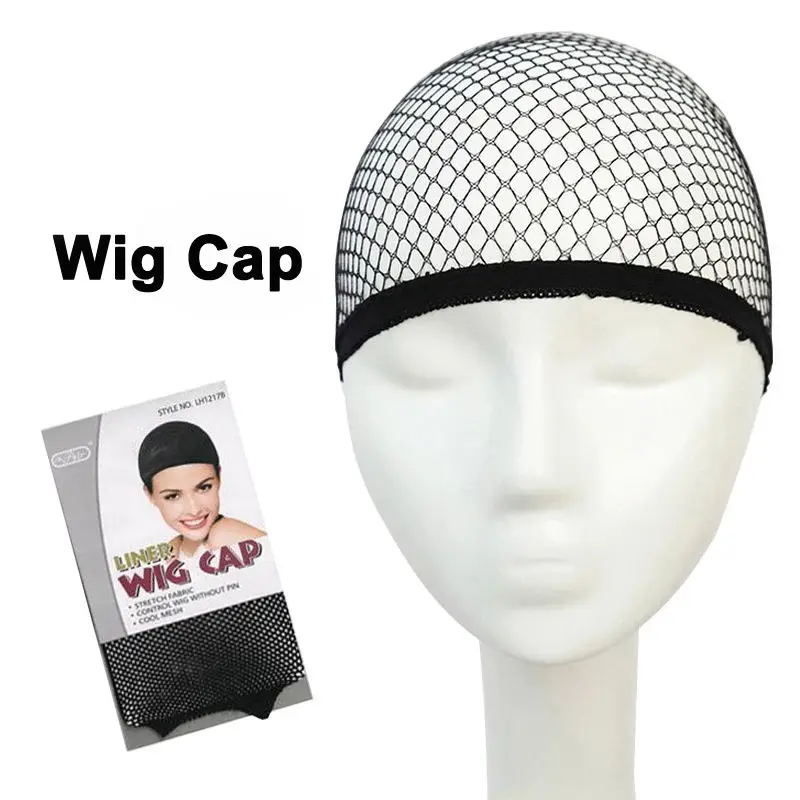 Stretchable Elastic Hair Net Black Weaving Cap Snood Mesh Wig Cap for Wigs Women Cosplay Hair Accessories
