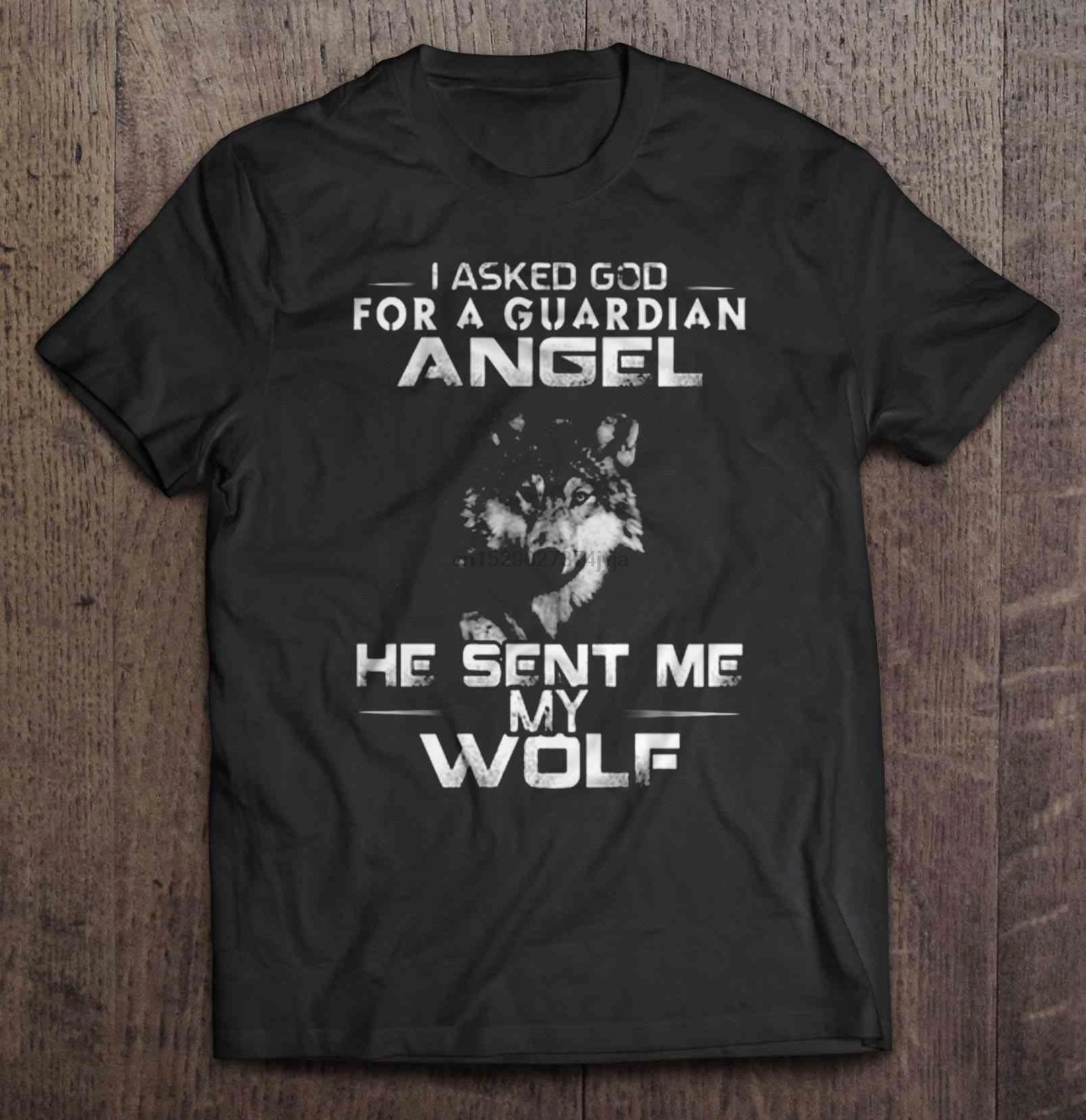 Мужская забавная футболка модная которую я прошу у Божия ангела-хранителя он