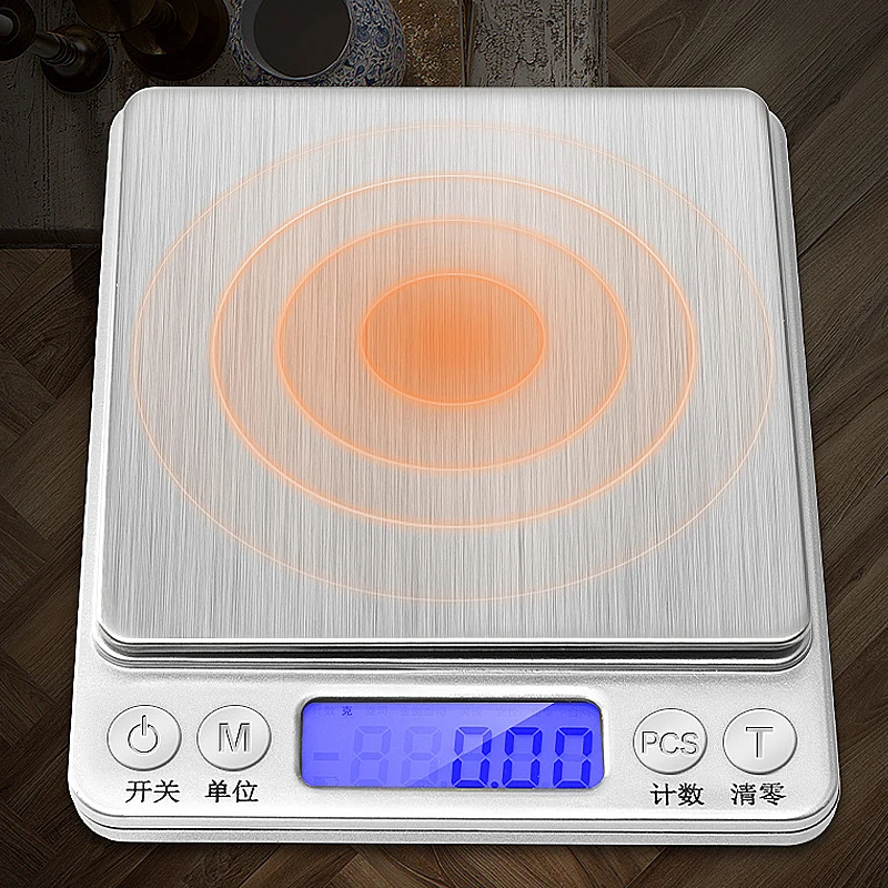 

LCD Electronic Digital Scale 3000g / 0.1g / 0.01g Precision Jewelery Scale Gram Weight For Kitchen Jewelry Drug Weight Balance