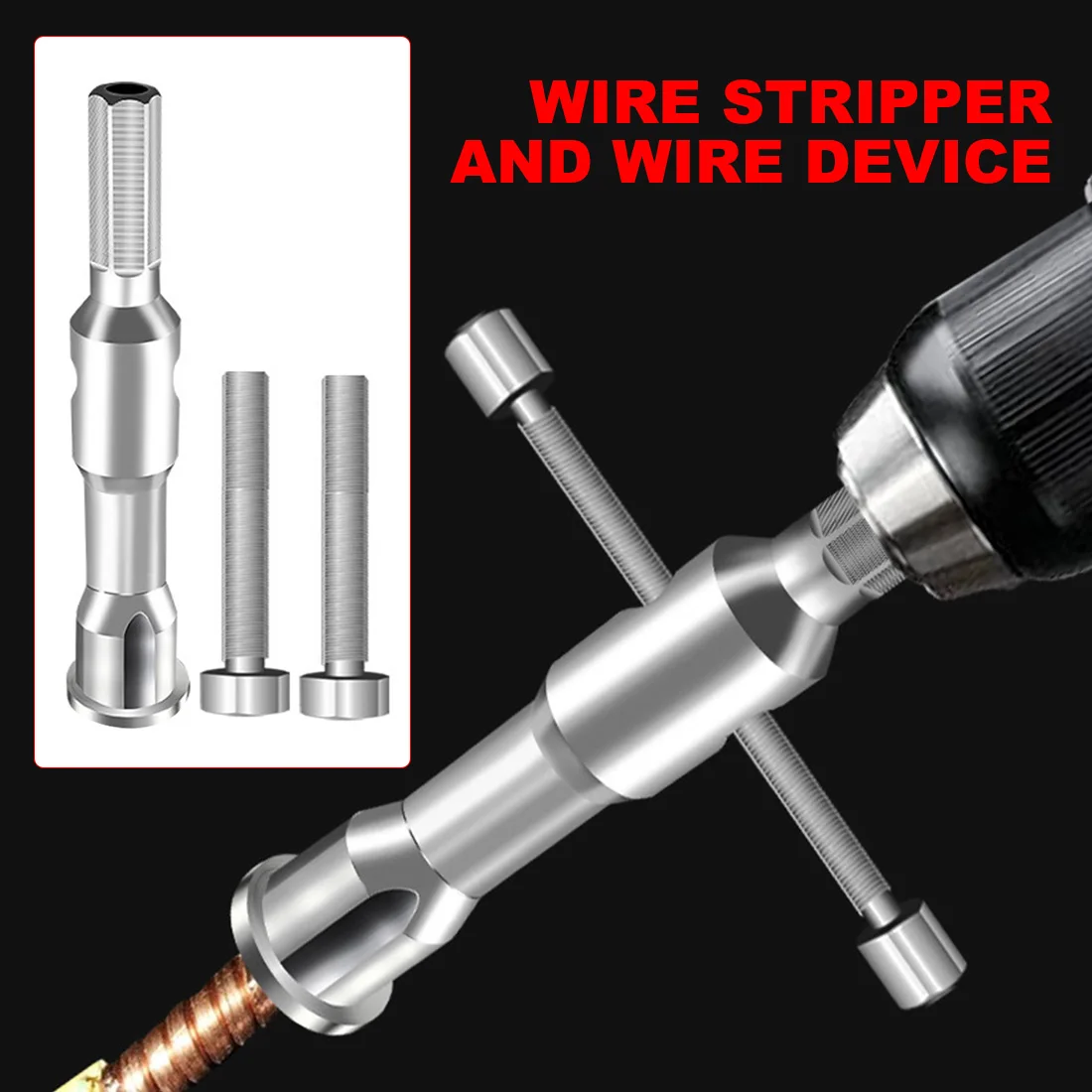 

2 Types Automatic Wire Stripper Twisted Wire Tool Quick Stripper Line Cable Peeling Twisting Connector Wire Stripper Hand Tools