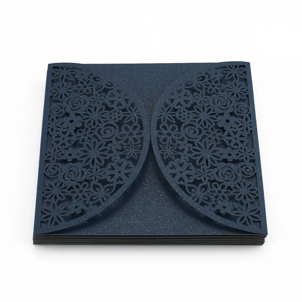 Складная Изысканная Обложка для пригласительных открыток с принтом жениха и