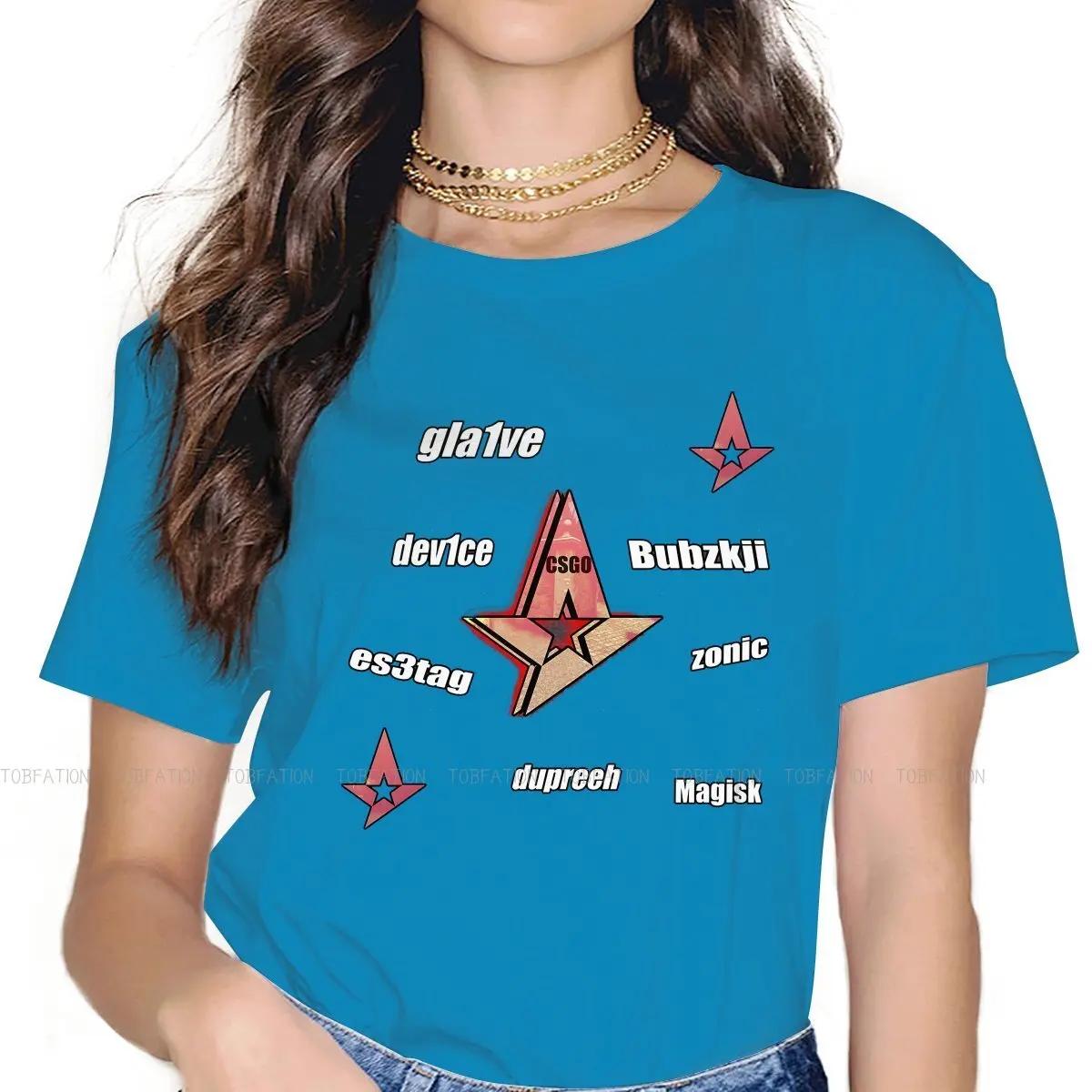 

Astralis Wins Again Hip Hop TShirt CSGO First Person Shooter Game Style Streetwear Leisure T Shirt Women Tee Unique