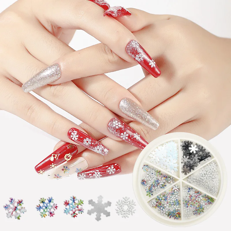 12 видов стилей полый металлическая отделка ногтей Рождество Хэллоуин Красочные