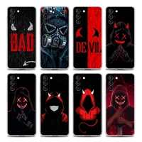 devil bad boy anime clear phone case for samsung s9 s10 4g s10e plus s20 s21 plus ultra fe 5g m51 m31 s m21 soft silicon