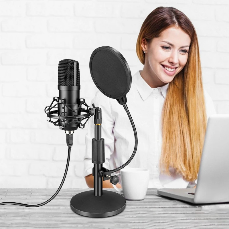 Настольный микрофон с подставкой 192 кГц/24 бит | Электроника
