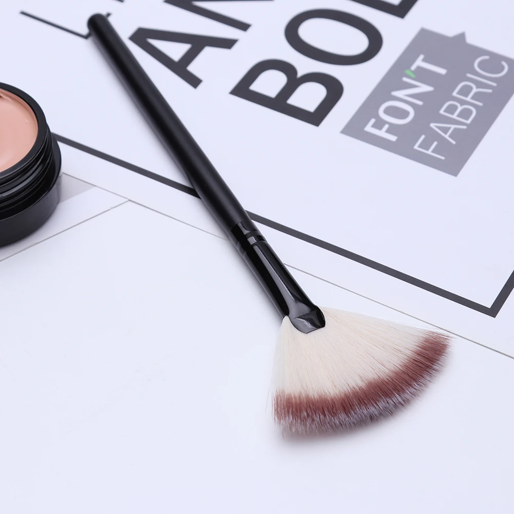 1 шт. Профессиональная Кисть для макияжа в форме веера|Аппликатор теней век| |