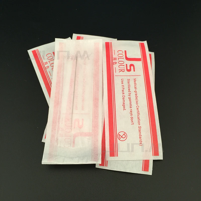 1R иглы для макияжа бровей стерилизованные 100 шт. перманентные тату