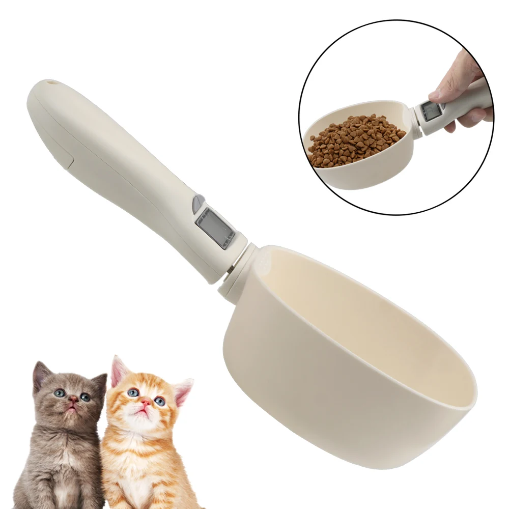 

Мерная Ложка и чашка Портативный аксессуары для собак Кухня шкала ложка 800 г/1g со светодиодной Дисплей ПЭТ Еда весы чашки