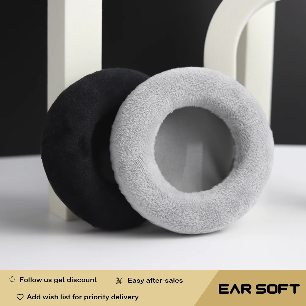 Earsoft Replacement Cushions for Superlux HD330 HD660 HD668B HD669 Headphones Velvet Ear Pads Headset Cover Earmuff Sleeve