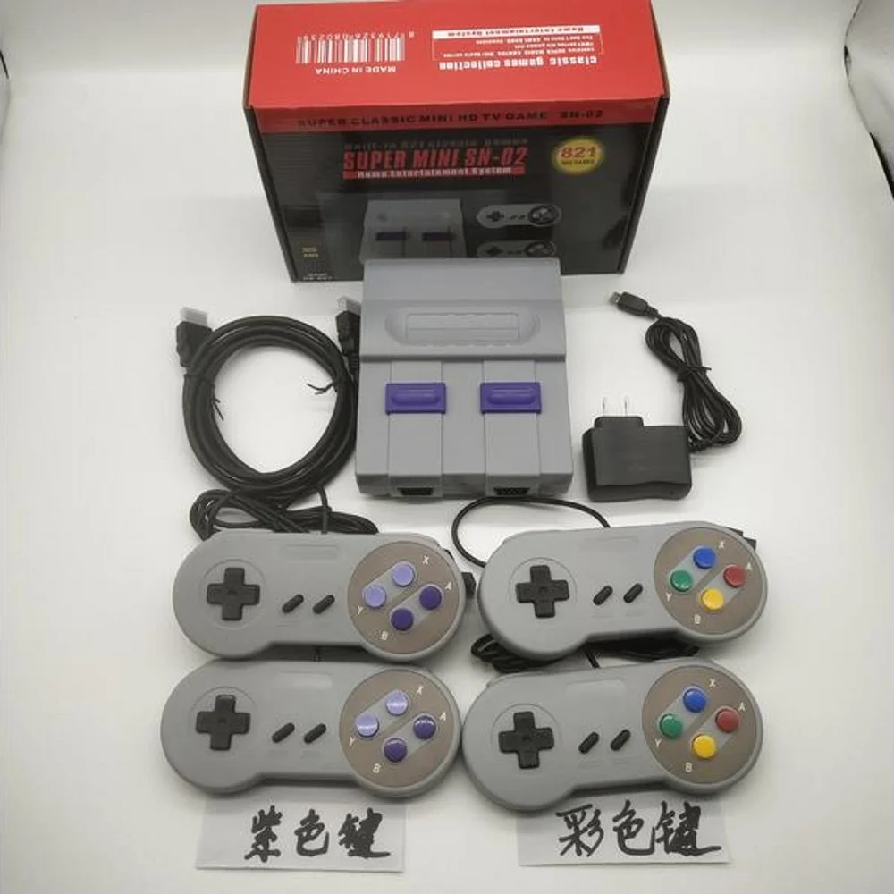 

8-битная мини HDMI-совместимая ТВ Ретро игровая консоль портативная Встроенная 821 Классическая для игр NES двойной телефон PAL и NTSC