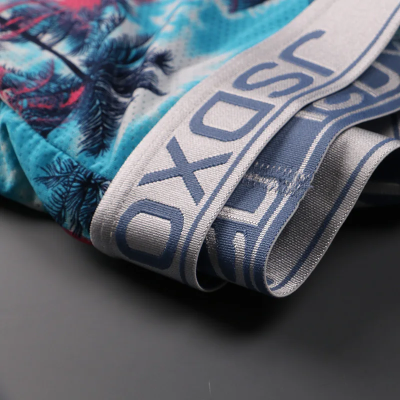 6 шт./лот новые сетчатые мужские трусы боксеры из ледяного шелка короткие с u