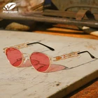 Xiu Брендовые женские роскошные металлические стимпанк поляризованные женские солнцезащитные очки оттенки Дизайнер Высокое качество UV400 леди Gafas De Sol