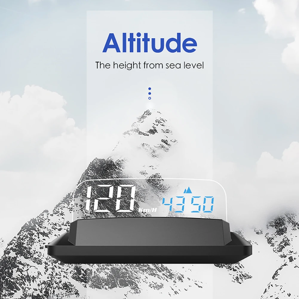 USB автомобильный GPS цифровой дисплей HUD проектор Спидометр превышение скорости