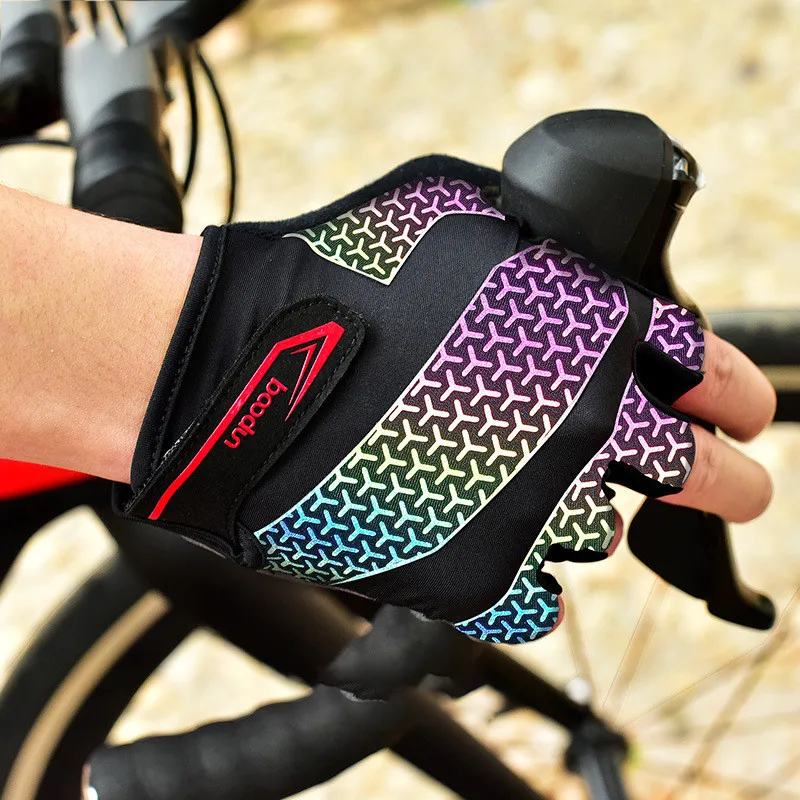 Перчатки мужские мотоциклетные дышащие митенки с открытыми пальцами летние |