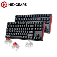hexgears mechanical keyboard gaming hot swappable switch russian 87 key waterproof kailh box switch keyboard custom macro gk12