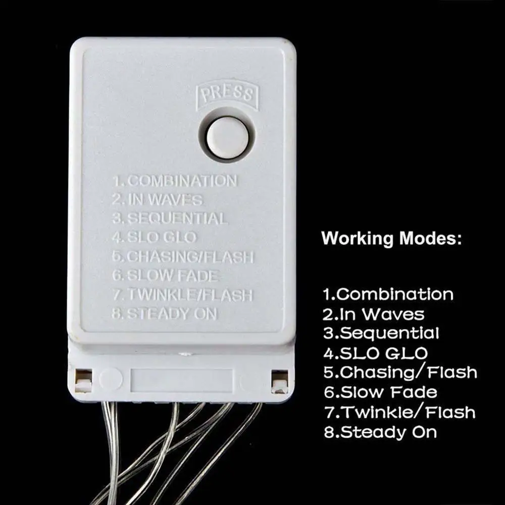 Мерцающий Звездный прозрачный светильник s 5 м 10 для помещений открытый феи 8