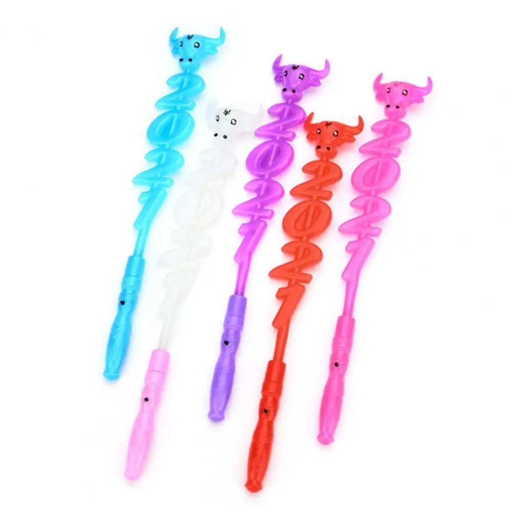 

Cartoon LED Cow Head Flashing Glow Electronic Stick New Year Party Props Kid Toy