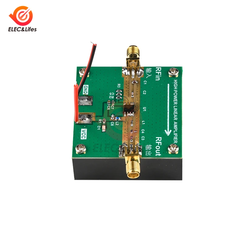 RF2126 400MHZ 2700MHZ широкополосная RF Мощность усилитель 2 4 ГГц 1 Вт светодиодные лампы