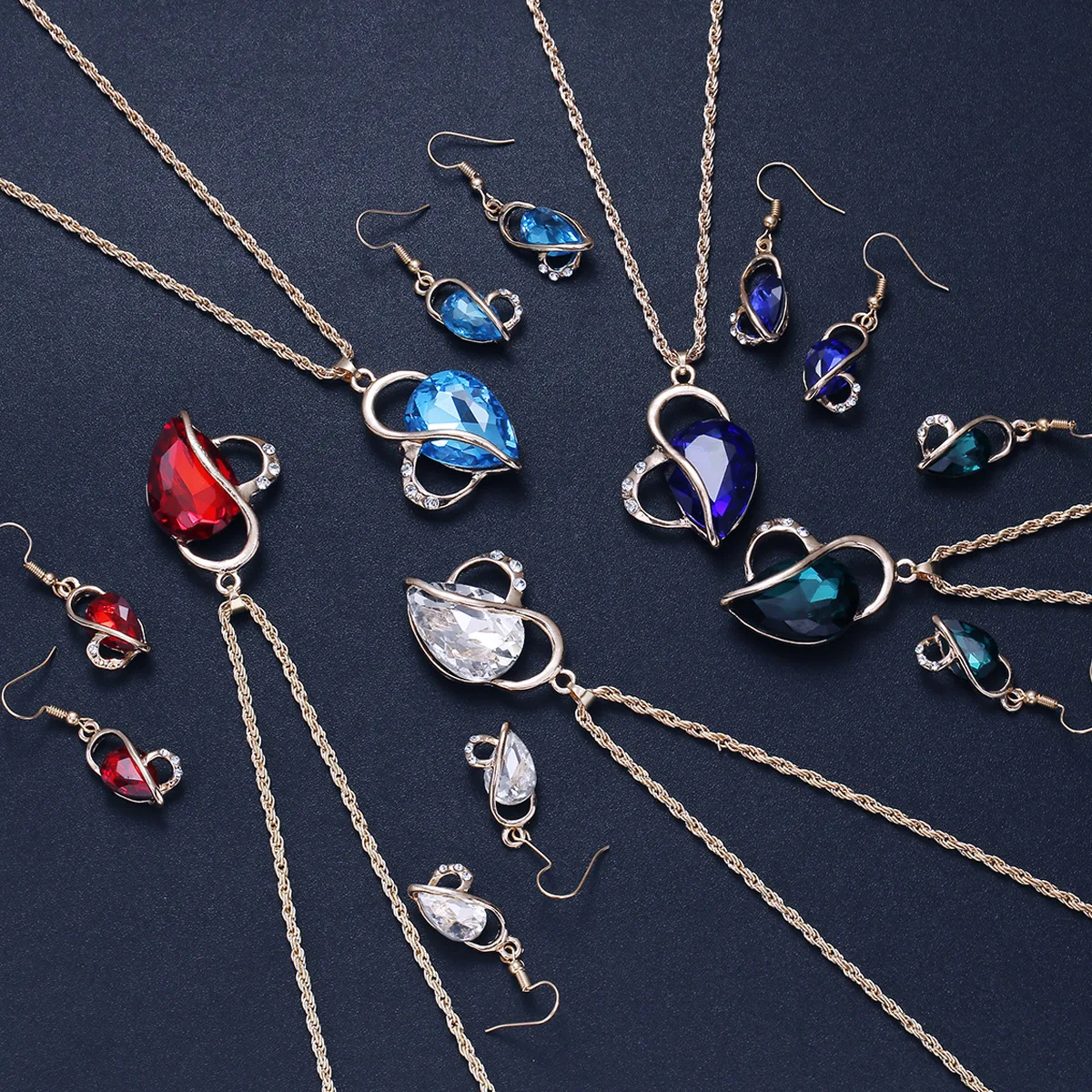 TSHOU173 Новый Модный свадебный Банкетный комплект ювелирных изделий для невесты