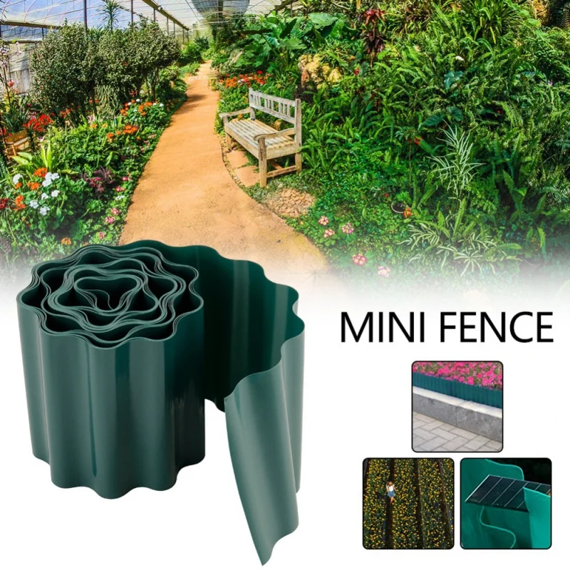 

Plastic Garden Lawn Trimmed Fence Fence Corrugated Rolling Path Garden Decorative Ripple Shape Flexible Lawn Courtyard Path #