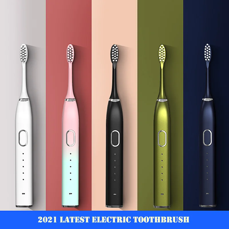 

Зубная щетка Weihan звуковая электрическая с зарядкой от USB и 8 сменными насадками