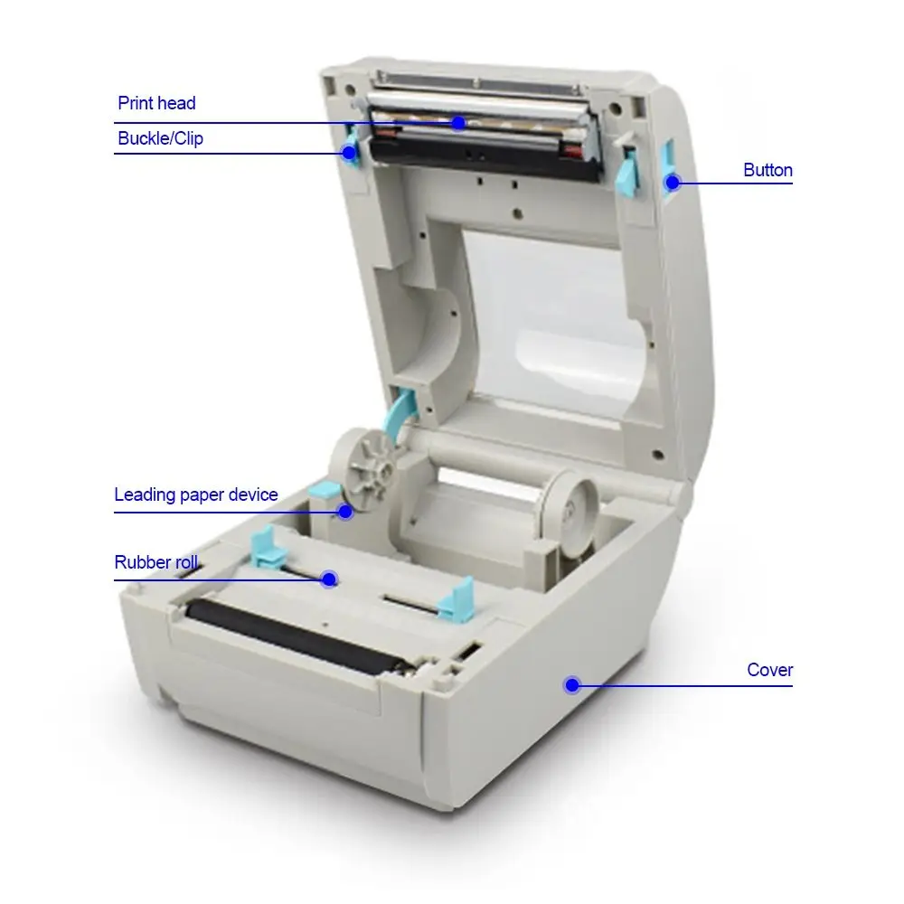 TEROW 110 мм настольный Термопринтер для этикеток с USB принтер со штрихкодом 4x6 160