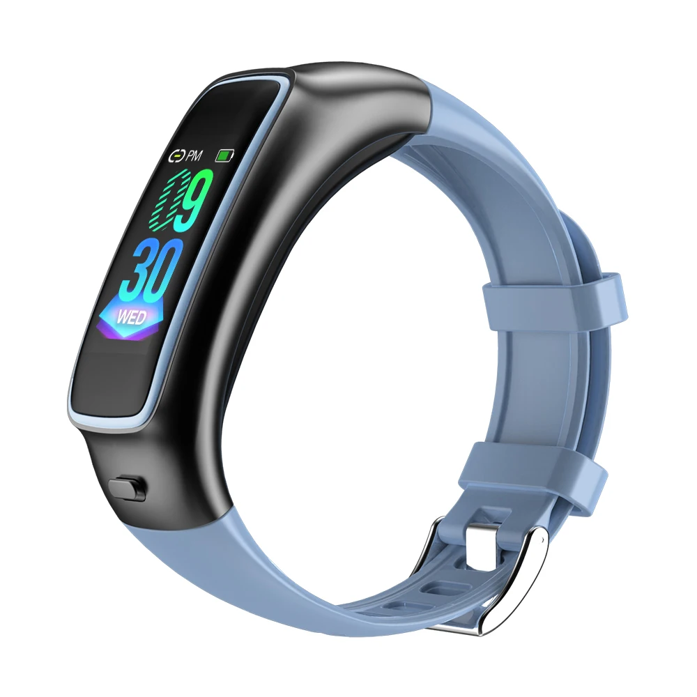 TB02 Bluetooth наушники умный браслет 2 в 1 шумоподавление с микрофоном 0,9" пульсометр кровяное давление смарт-браслет музыкальные гарнитуры