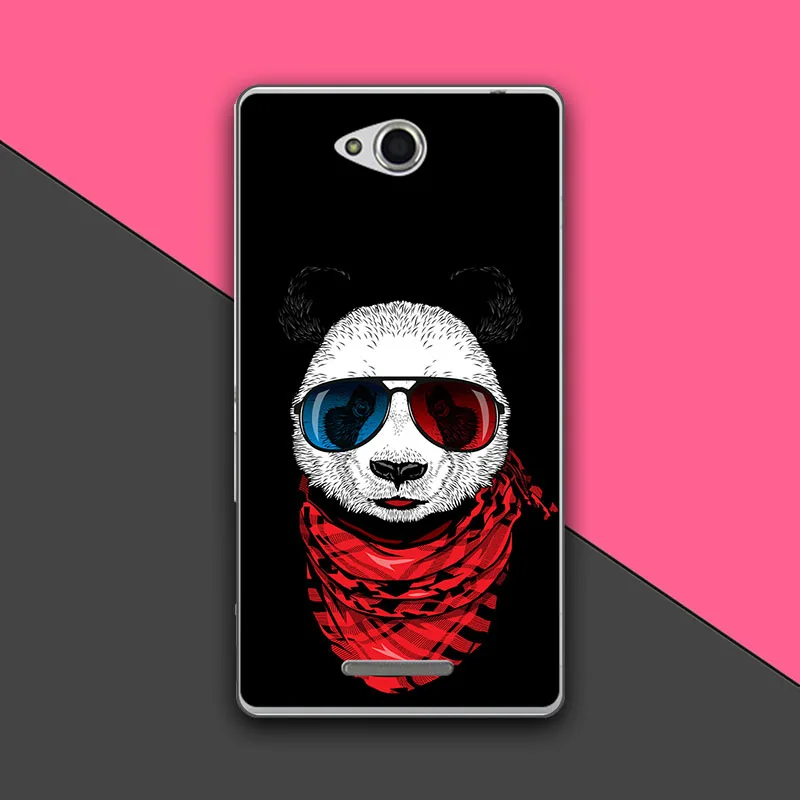 Милые Мультяшные чехлы для телефонов Sony Xperia E4G Dual E2033 E2003 чехол с рисунком