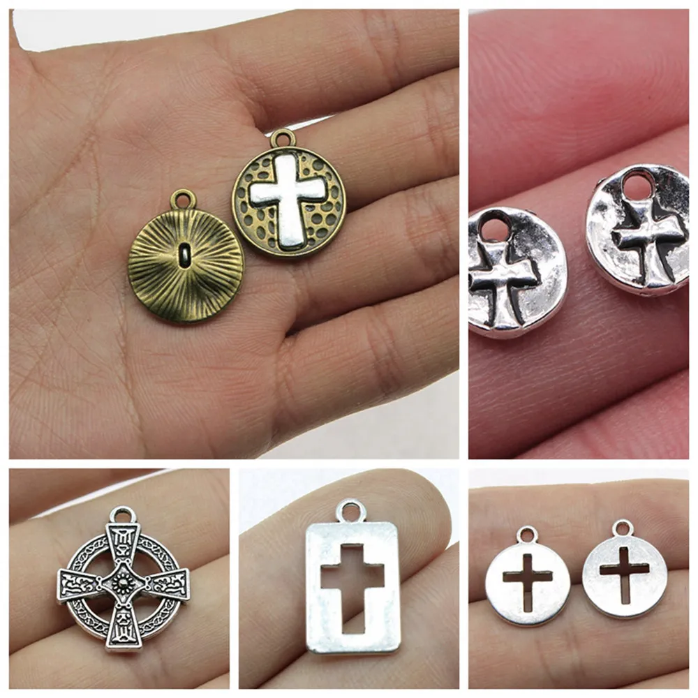 

Ювелирная фурнитура, компоненты, амулет, крест, подвески для браслетов, подвеска