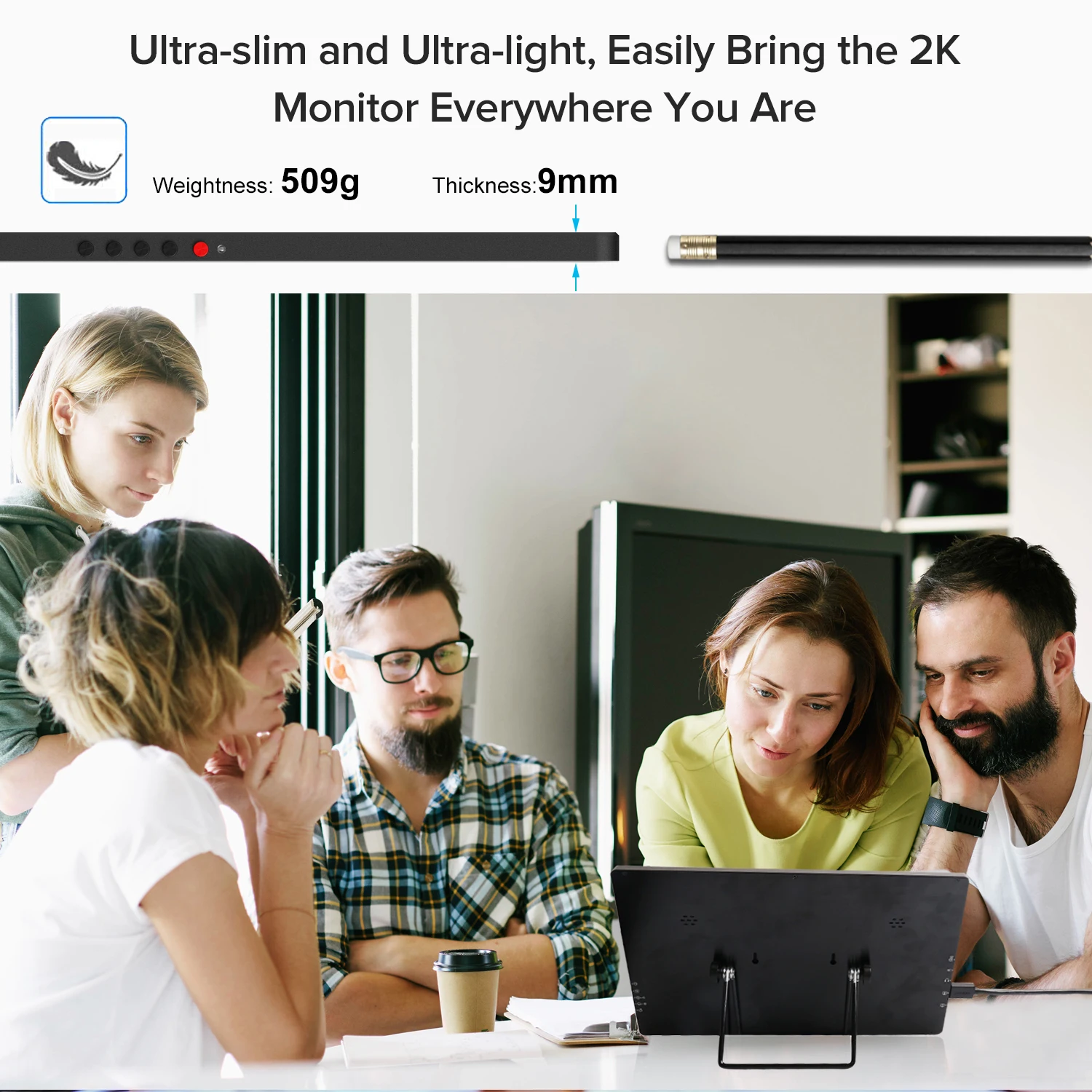 Портативный компьютерный ЖК-монитор UPERFECT 13 3 дюймов 2K FHD игровой экран для PS4 XB0X