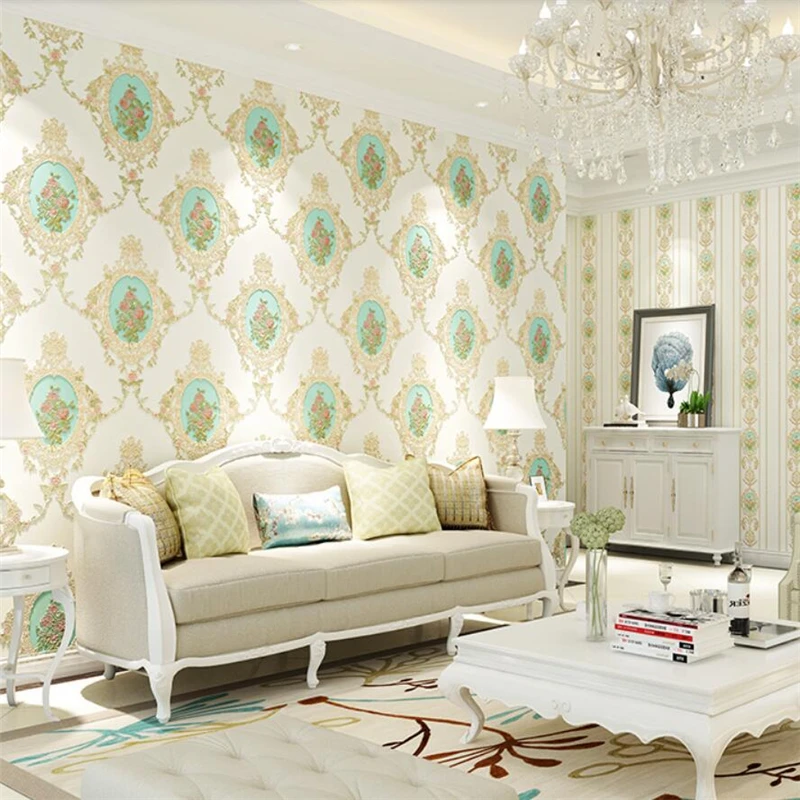 Beibehang европейские ретро деревенские нетканые обои Американское Зеркало Цветок