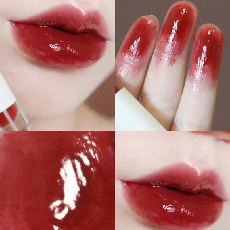 

6 Colors Matte Mirror Lip Glaze Waterproof And Sweatproof Lipstick Non-stick Cup Long-lasting Lip Gloss Maquiagem TSLM2