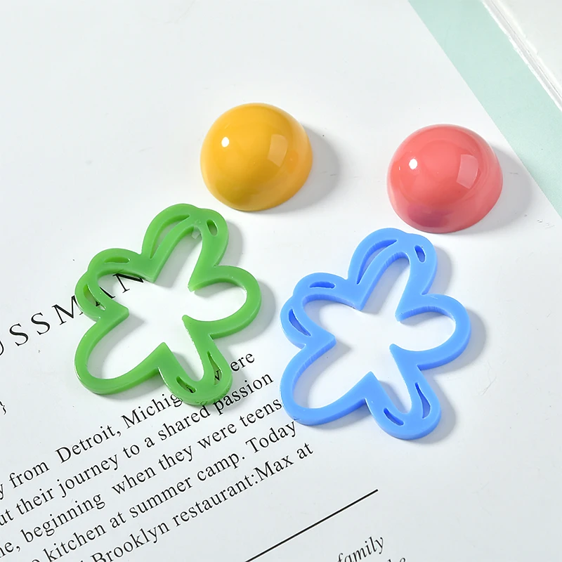 Акриловые нерегулярные специальные формы выдолбленные Цветочные накладки на