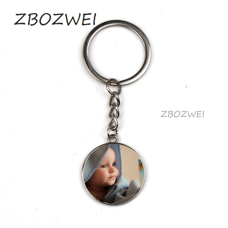 Брелок ZBOZWEI Personalizeds брелок с фотографией на заказ фото вашего ребенка мамы папы