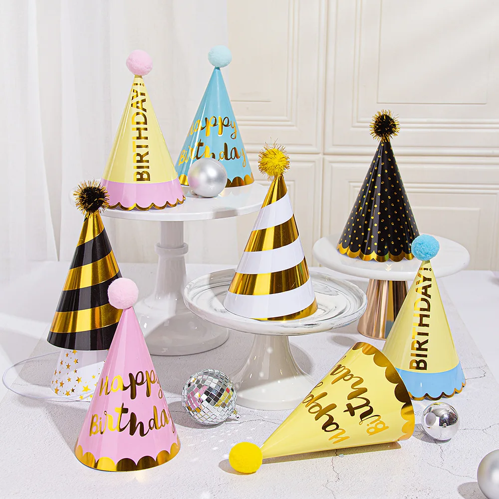 

Шапочка для детского праздника, 30 шт., забавные шапочки для торта, украшения для детского дня рождения, реквизит для фото вечеринок