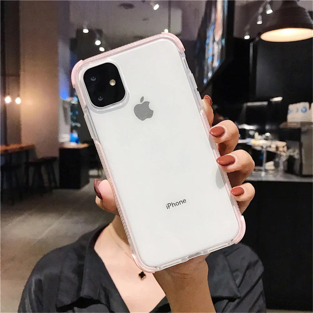 N1986N чехол для телефона для iPhone 11 11 Pro Max X XR XS Max 6 6s 7 8 Plus роскошный блестящий яркий противоударный прозрачный мягкий ТПУ