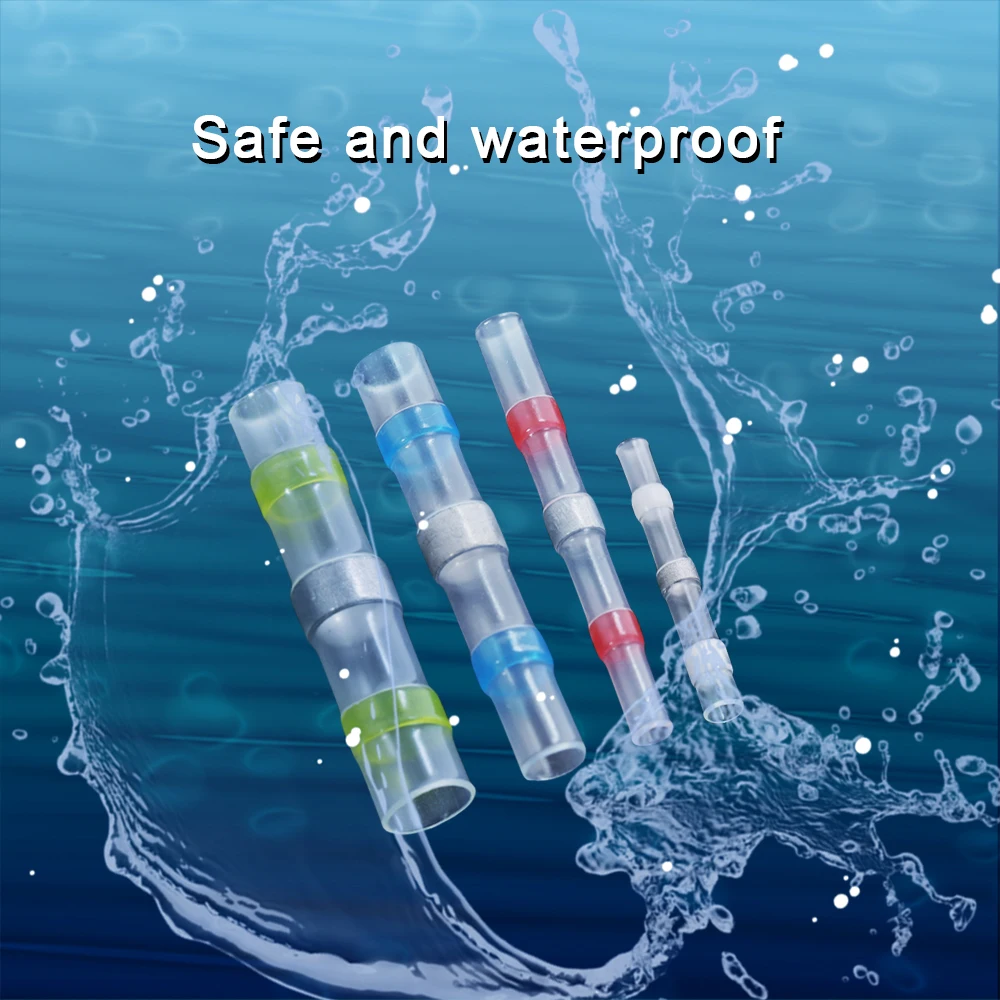 50 шт. Термоусадочные соединители для проводов клеммы припоя водонепроницаемые