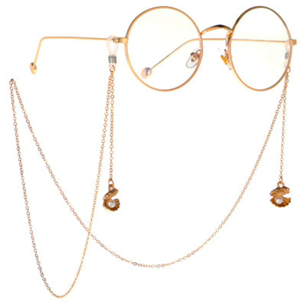 Новинка металлическая жемчужная цепочка для очков чтения шнур держатель шейный