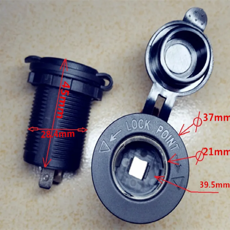 12V/24VIndustrial Класс Водонепроницаемый розетка для автомобильного прикуривателя
