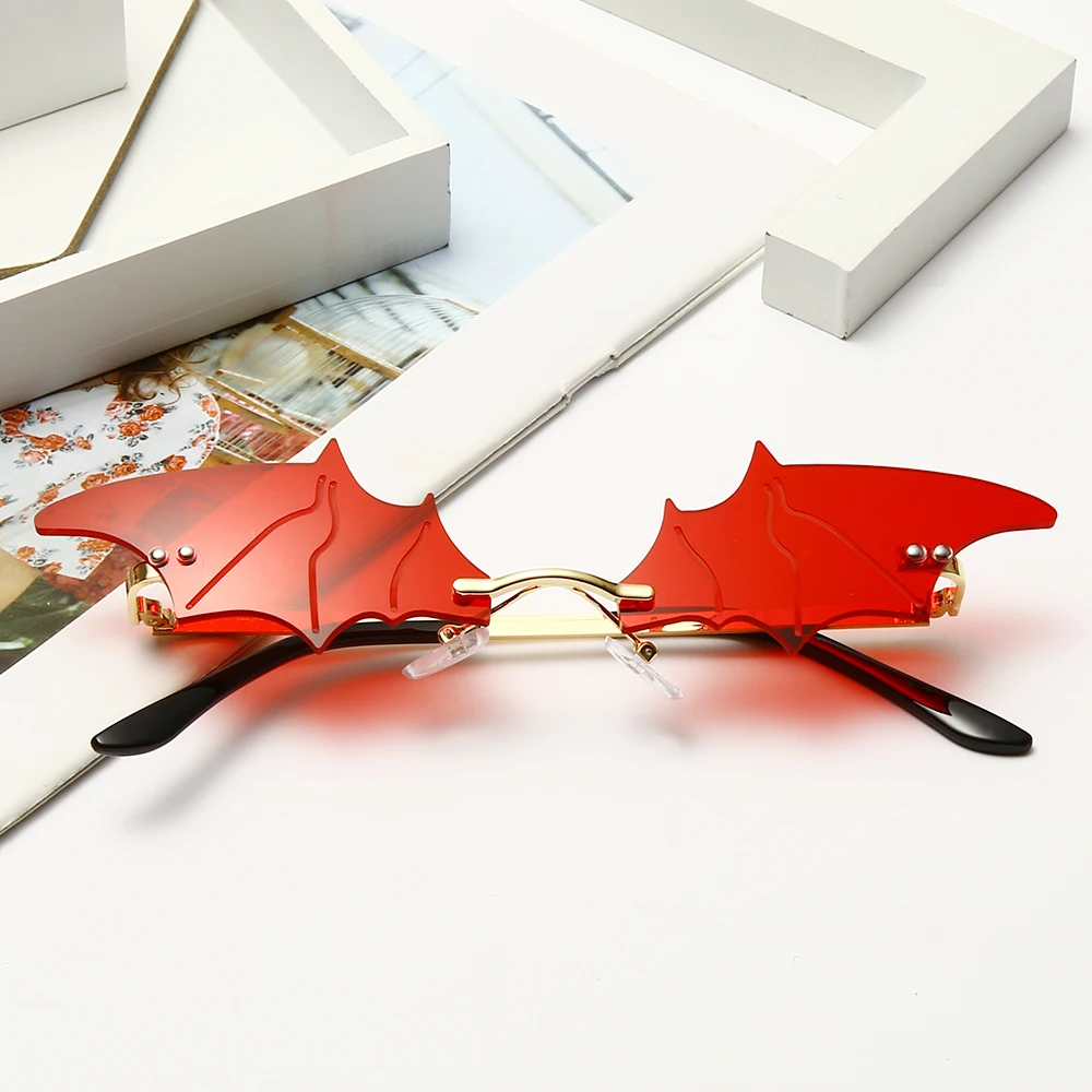 

Солнцезащитные очки женские, зеркальные, без оправы, UV400