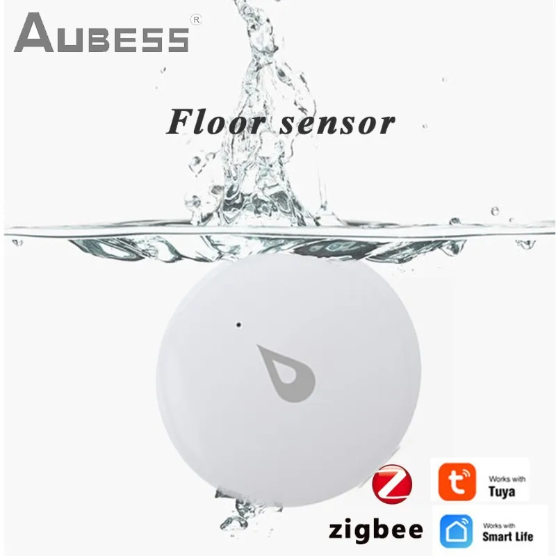 

Детектор утечки воды Aubess ZigBee Tuya, датчик для обнаружения протечек, резервуар для воды с сигнализацией, удаленный мониторинг через приложение