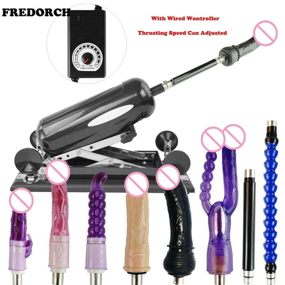 

FREDORCH Updated version Sex Machine Gun with Big Dildo, love machine with 8 Accessories Automatic Sex Machines for women,