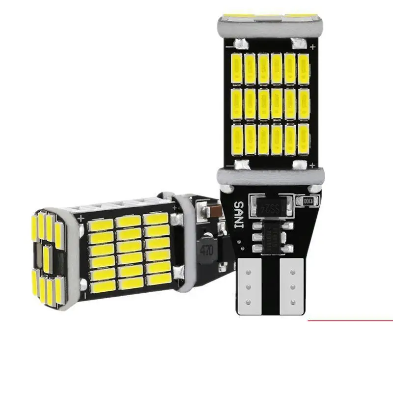 

Automobile led reversing lamp T15 4014 45smd decoding highlight tail lamp CANbus turn signal lamp