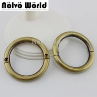 nolvo world 10 50pcs 4 colors 7 6mm thick 1 58 inner wide 44mm big screws detachable circle ringsewing buckles round ring