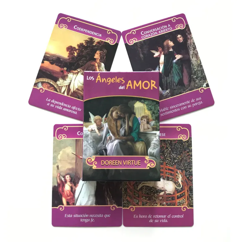 

Spanish language Los Angeles Del Amor Oracle Cards Leisure Entertainment Chess Card Game Tarot PDF Guide