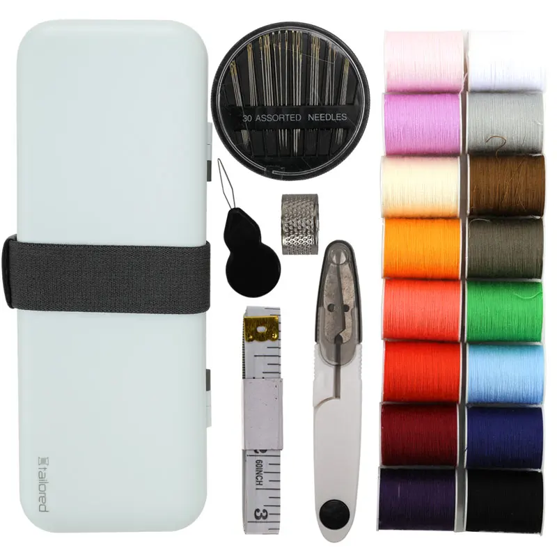 Набор для шитья двухслойная портативная дорожная швейная коробка 16 шт. ниток 30