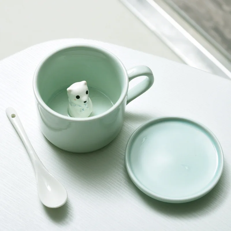 

Керамическая кружка с рисунком животных 230 мл